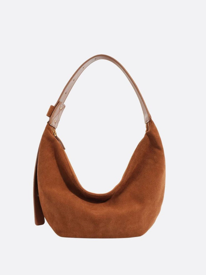 Sac hobo daim camel