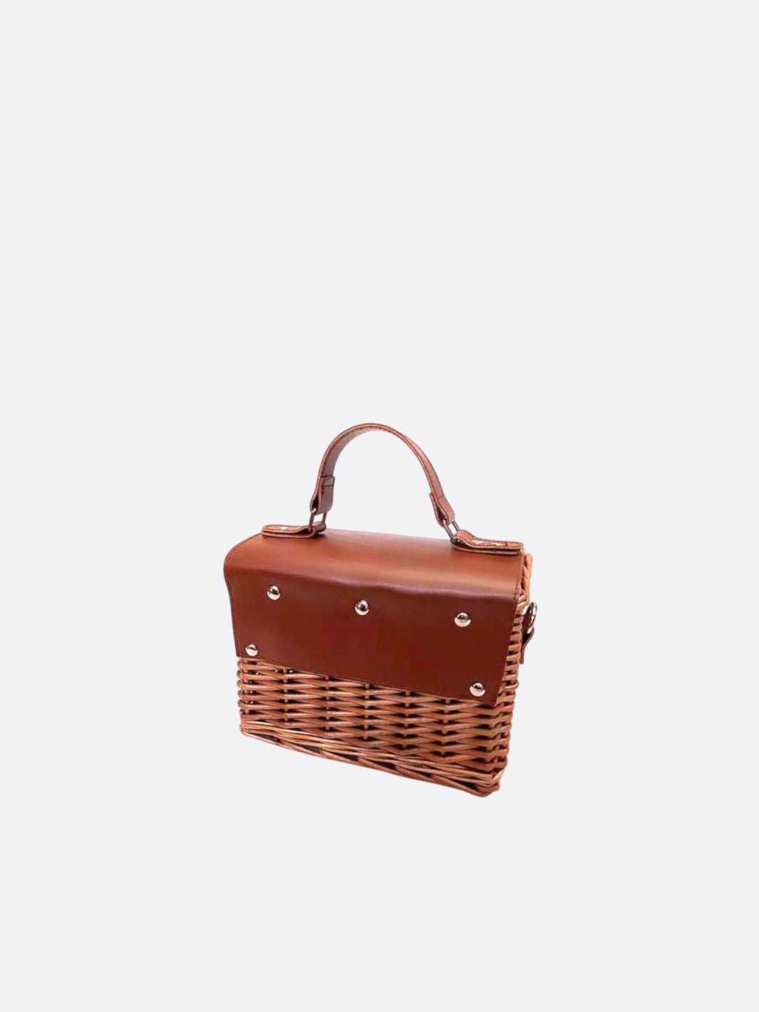 Bolsa rectangular de ratán<br>Bastia