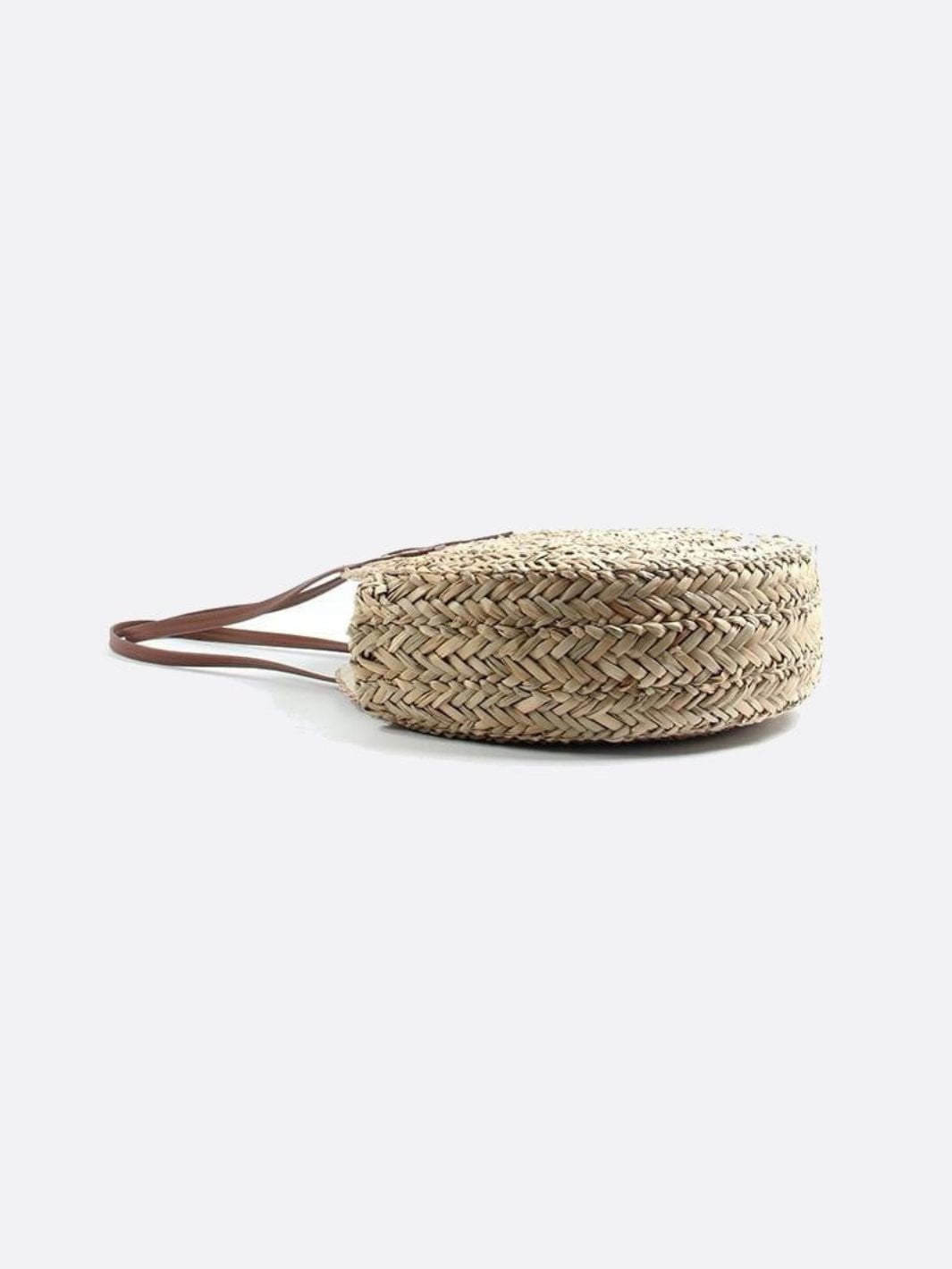 Bolsa de mimbre redonda