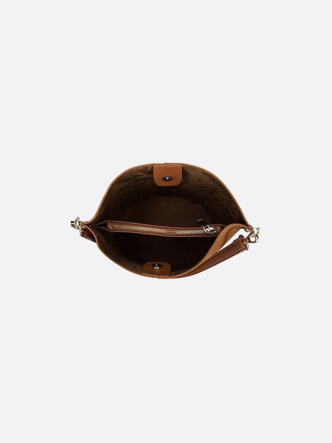 Bolso de cubo de piel cepillada<br>Lysandre