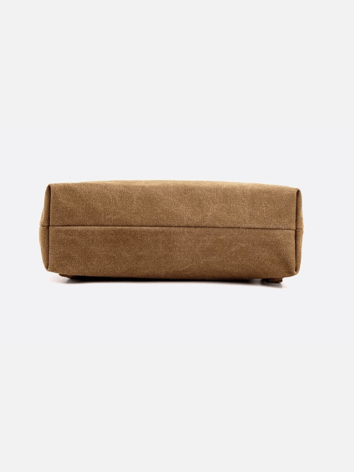Bolso de lona para llevar al hombro y a la espalda.